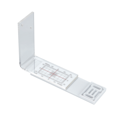 The Perspex monitor is hinged at 90° enabling the user to constantly check and monitor internal and external corners.